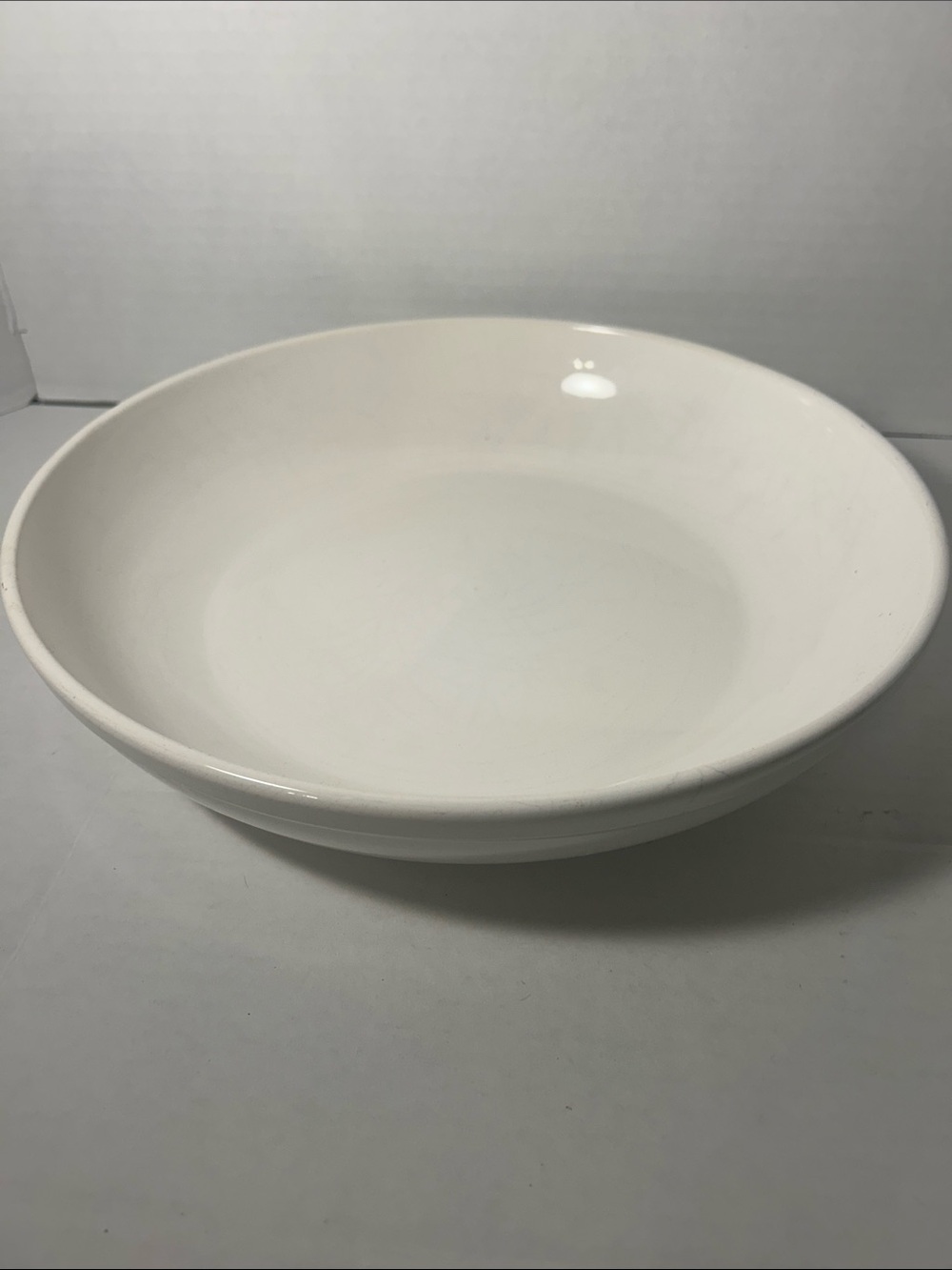 Everyday White Ceramic Serving Bowl - Unbranded 12 inch